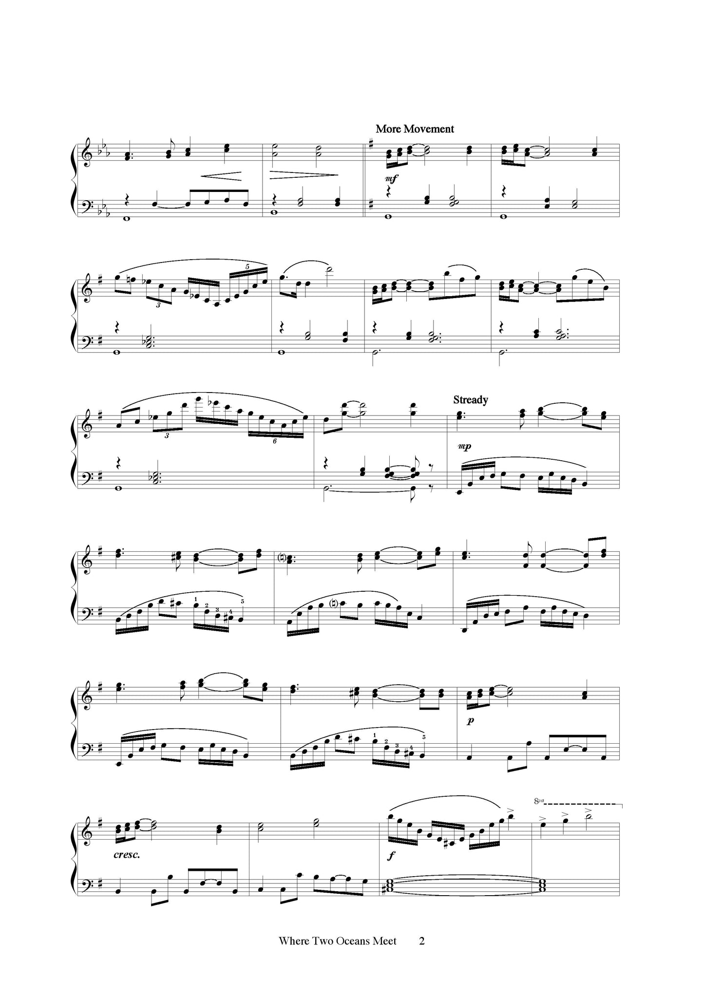Where Two Oceans Meet (Cape Reinga) (piano solo)
