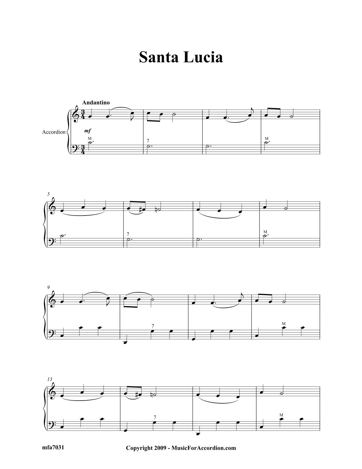 Santa Lucia (Solo)