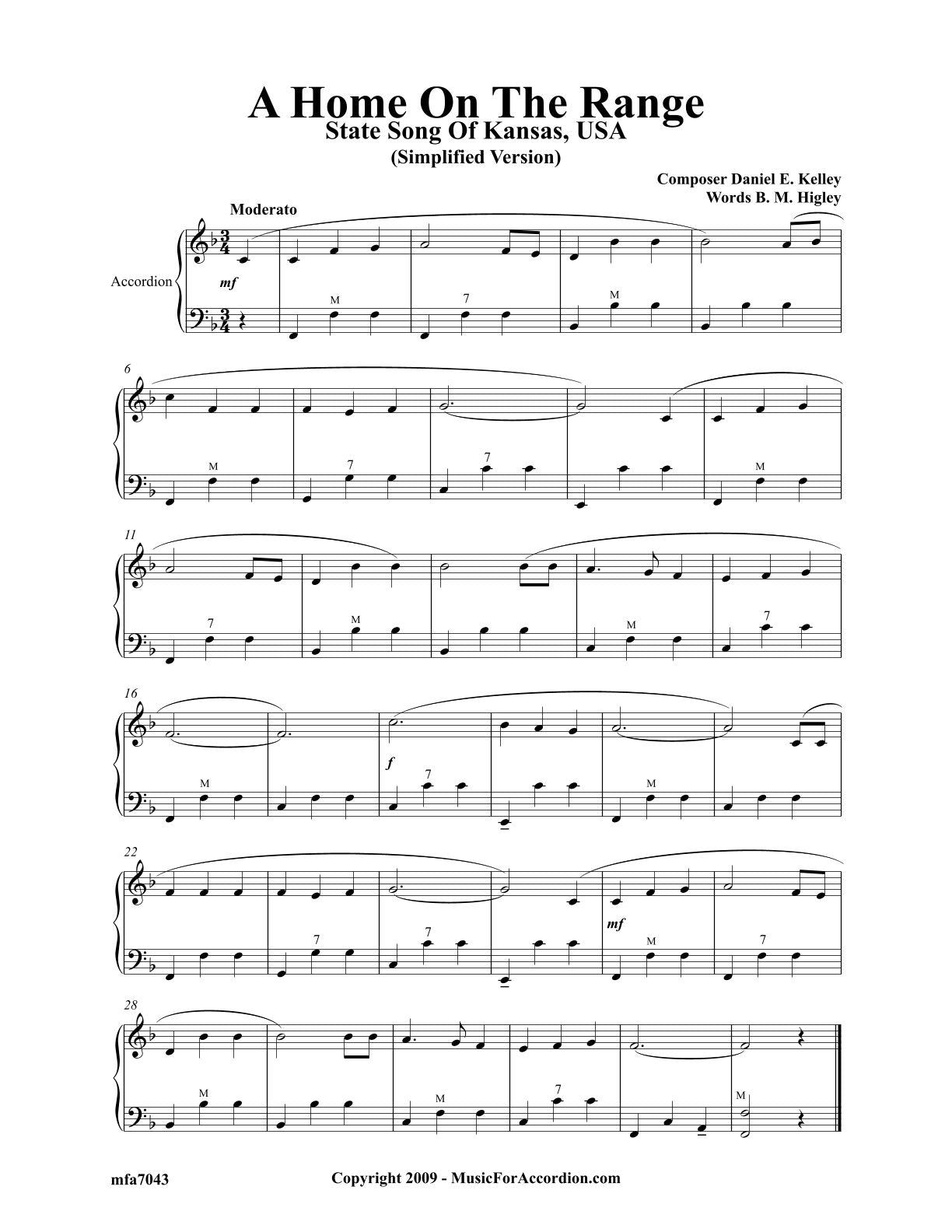 Home On The Range (Simplified) (Solo)