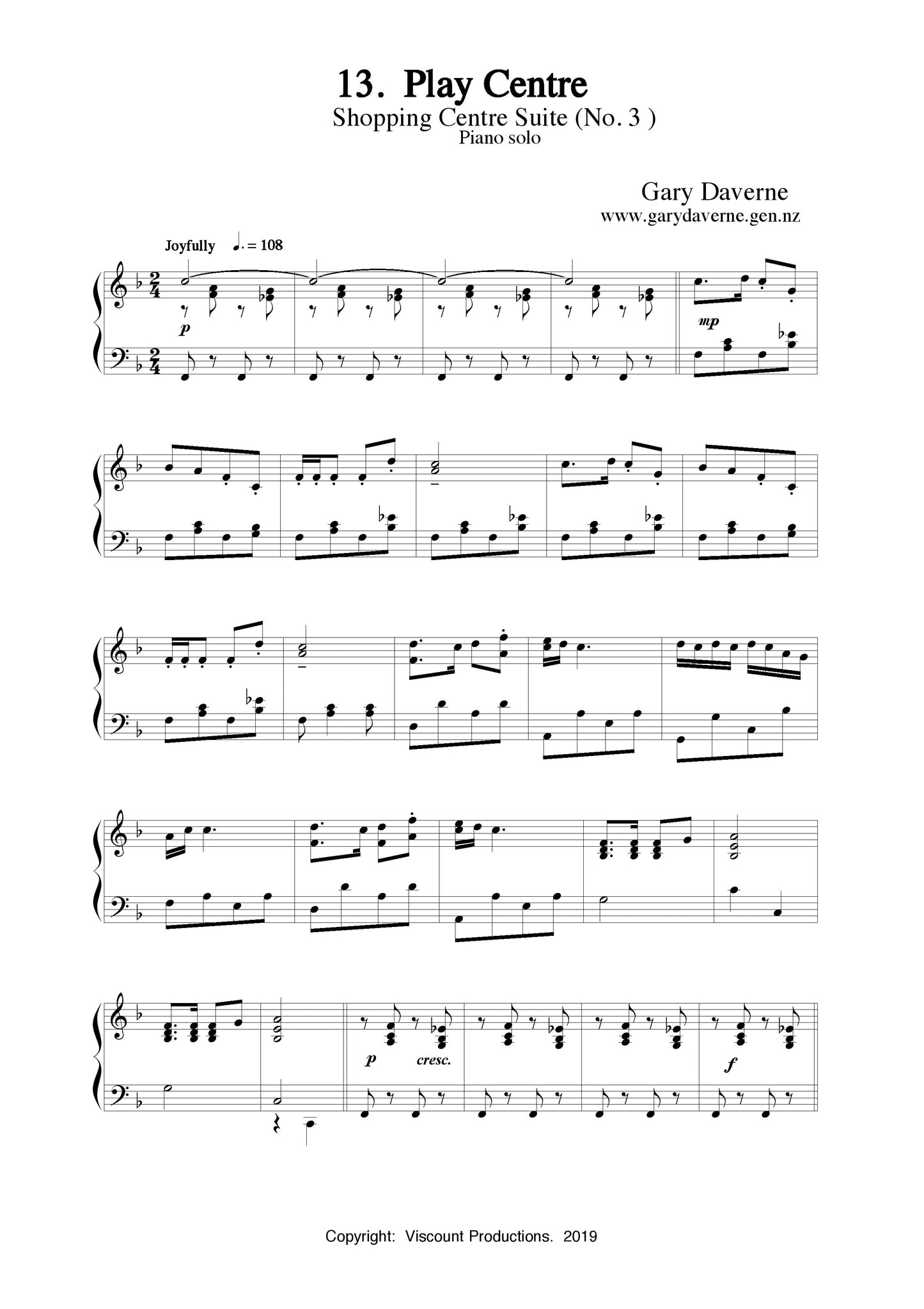 Play Centre (piano solo)