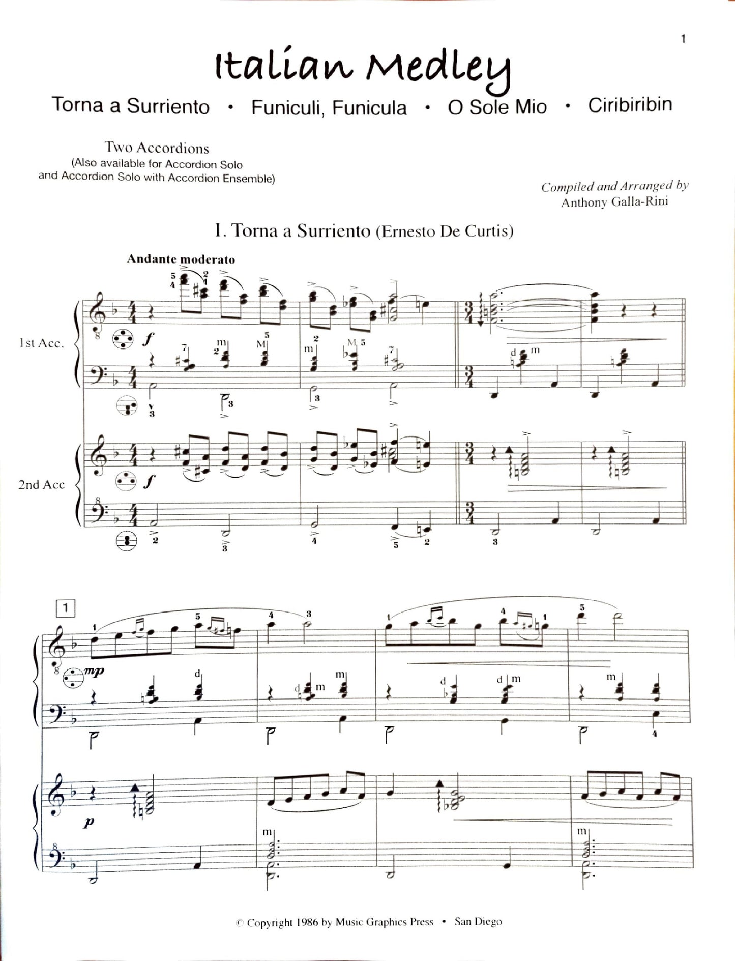 Italian Medley (Duet)