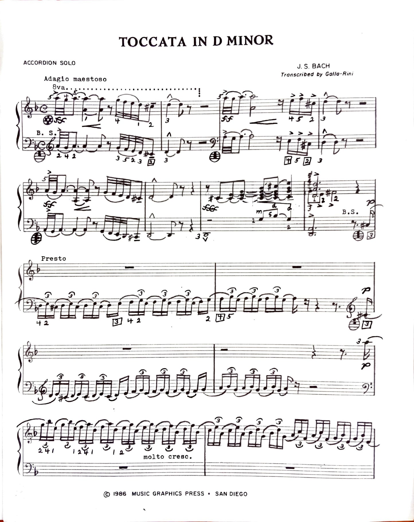 Toccata in D Minor