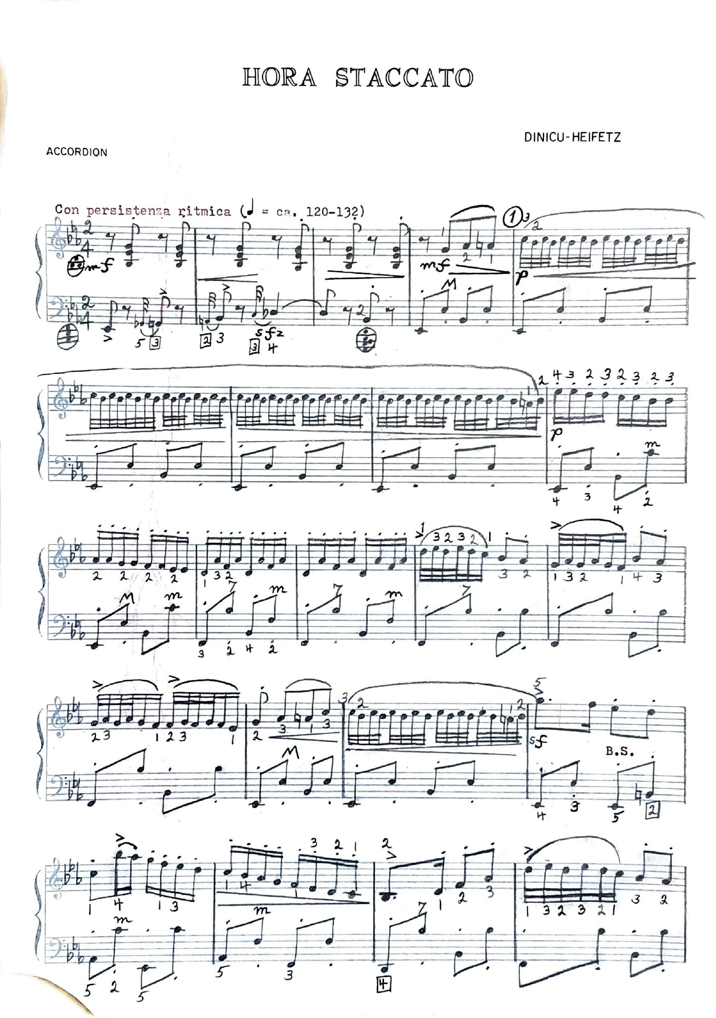 Hora Staccato (Solo)