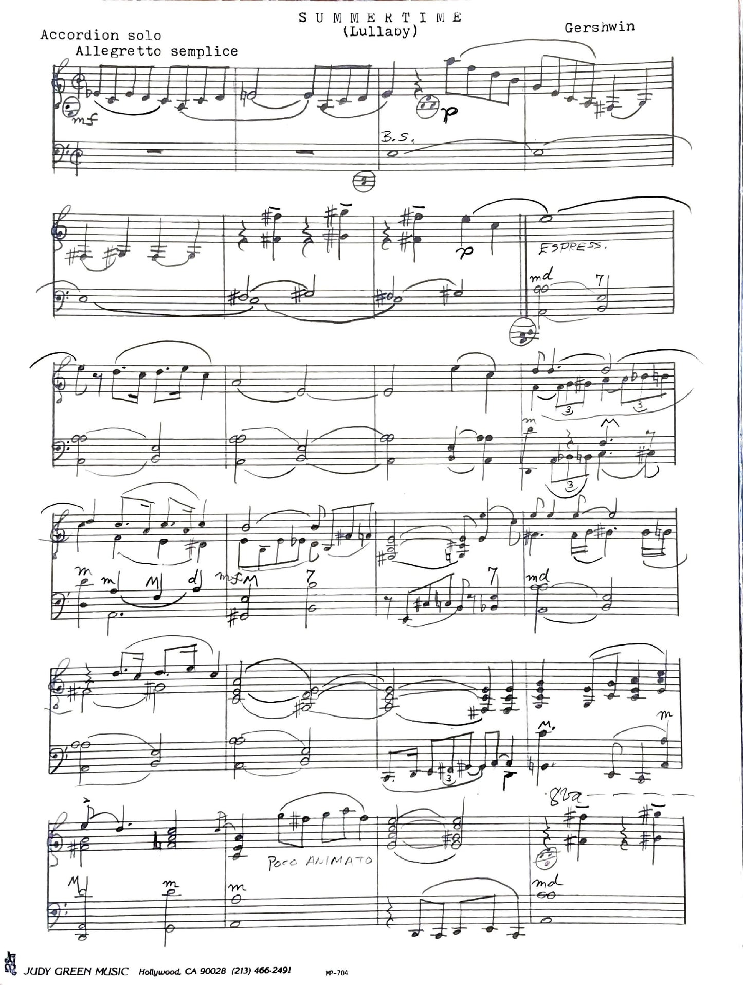 Summertime (Solo)