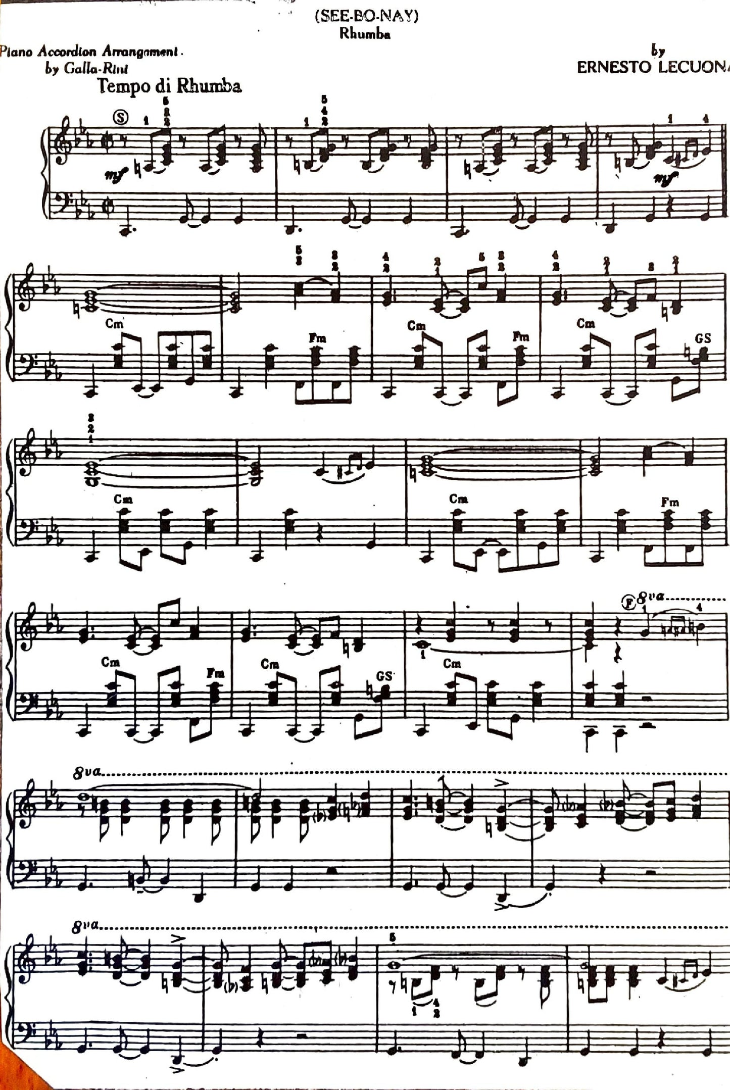 See-Bo-Nay Rhumba (Solo)