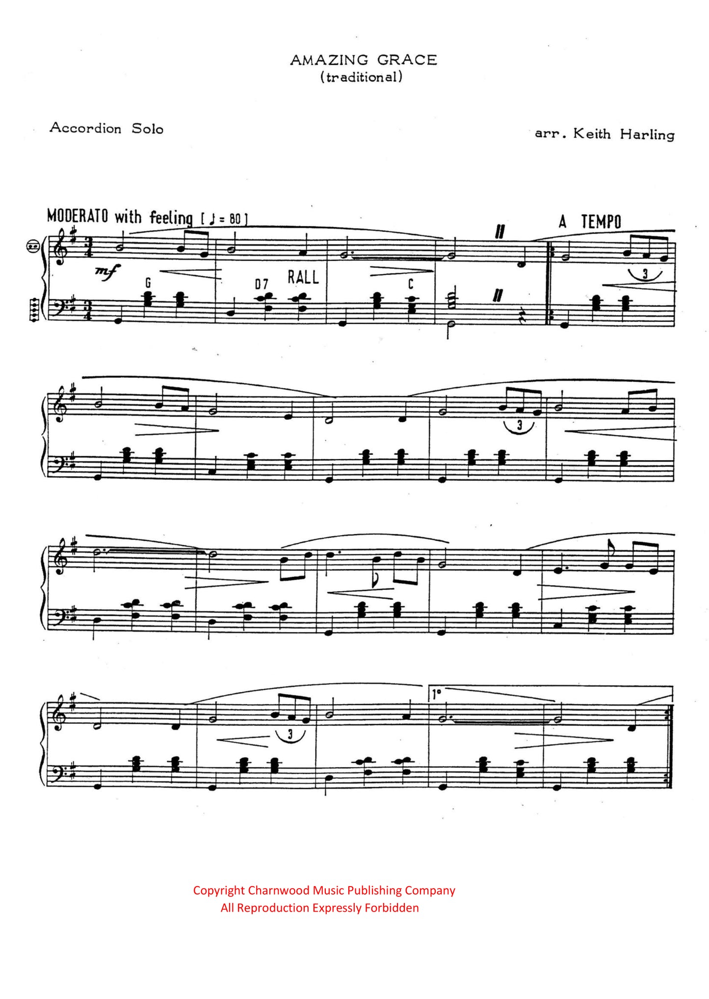 Amazing Grace (Solo)