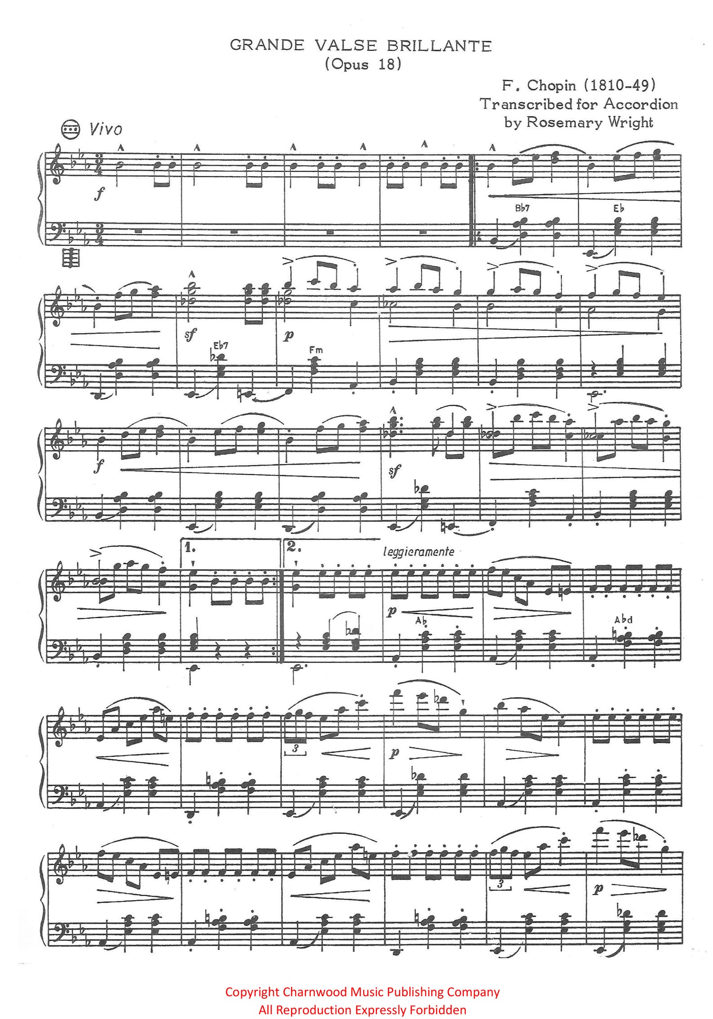 Grande Valse Brillante (Solo)