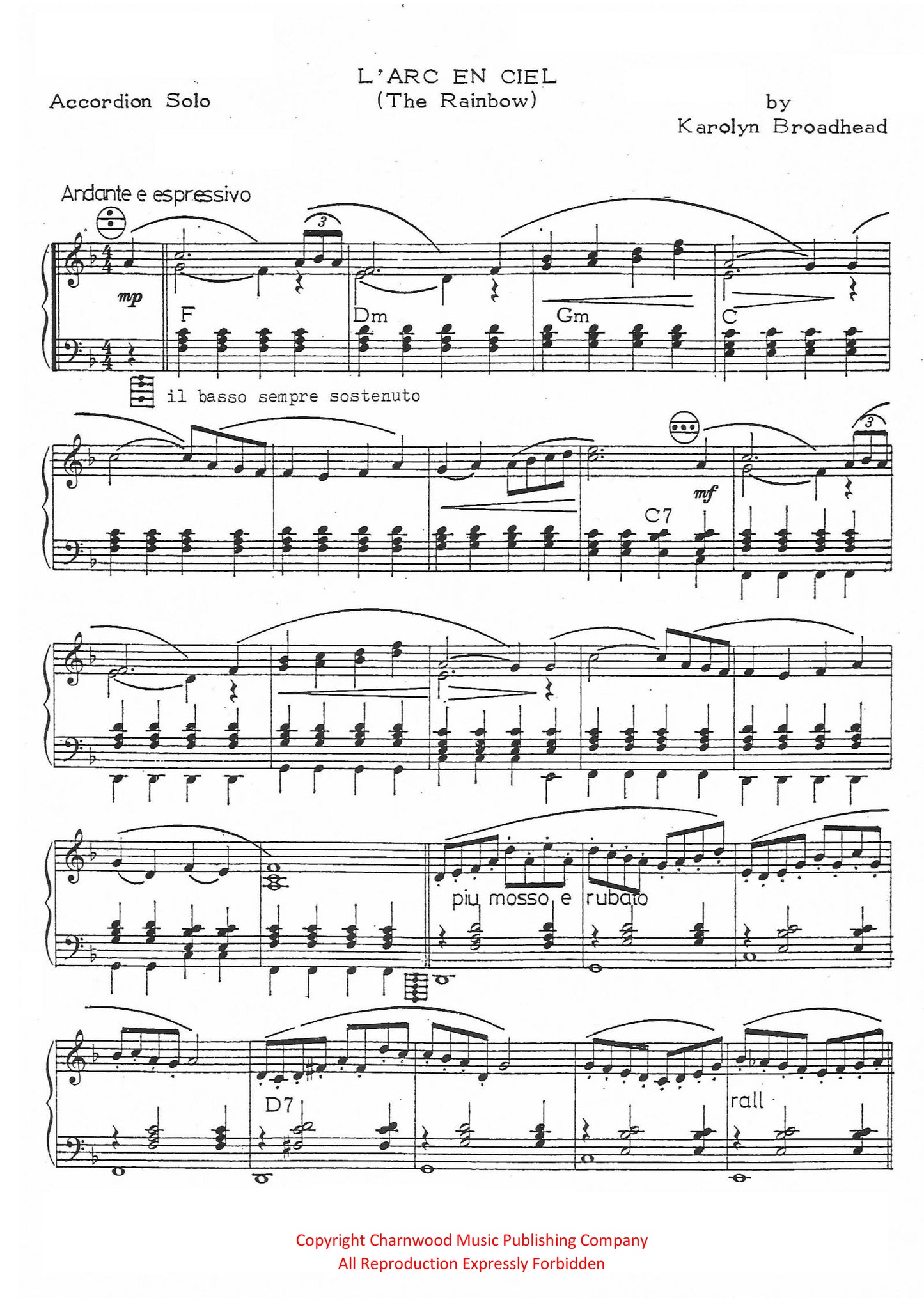 L'arc en Ciel (The Rainbow) (Solo)
