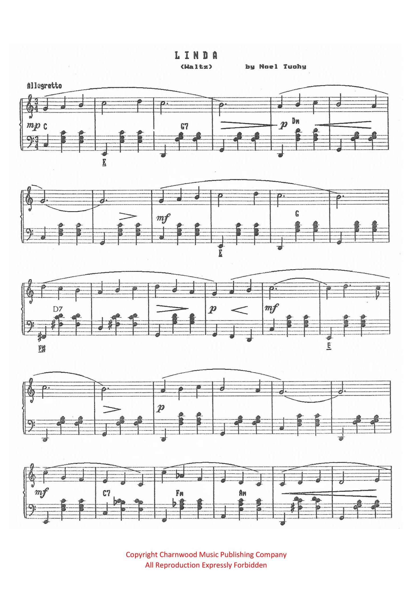 Linda (Waltz) (Solo)