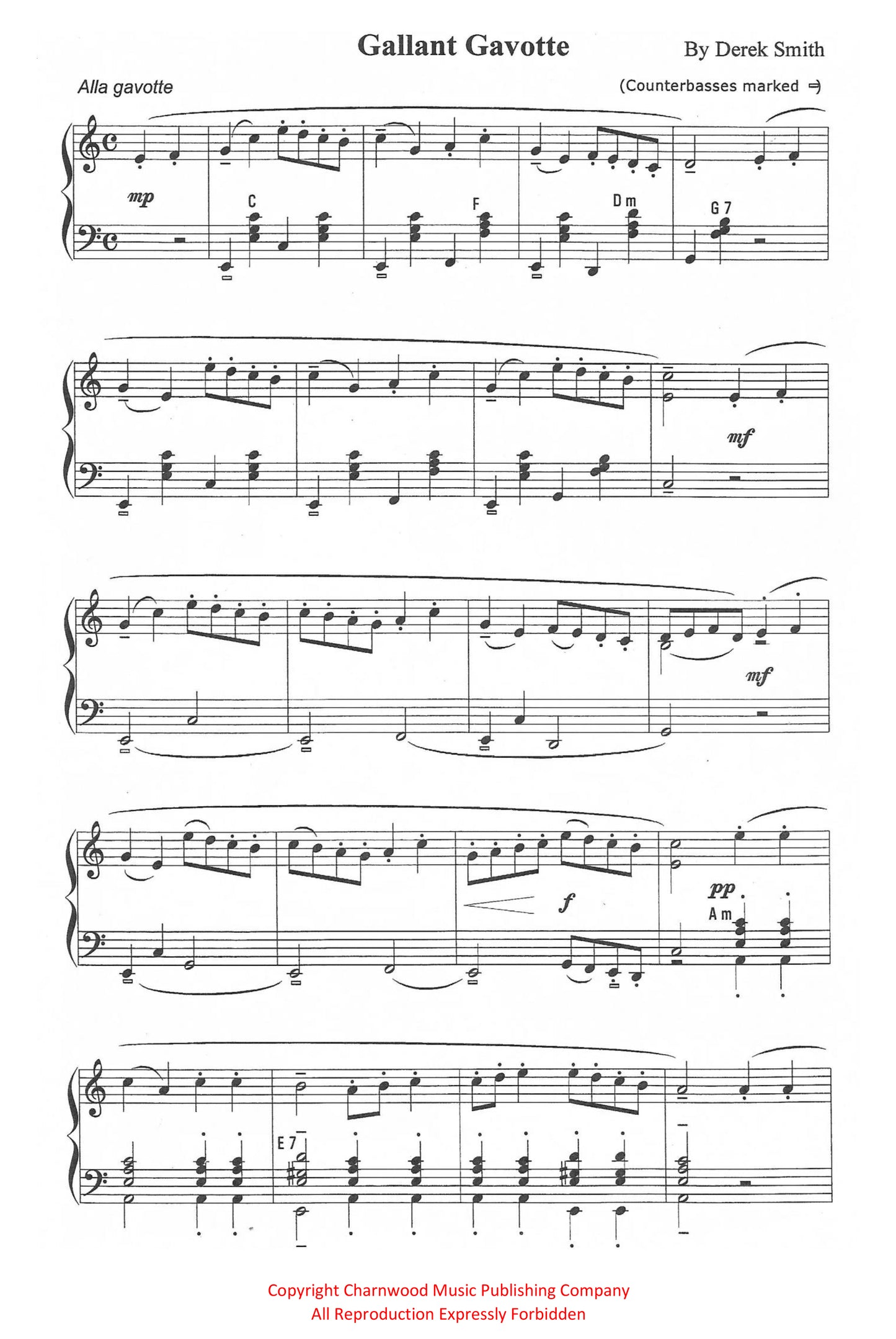 Gallant Gavotte (Solo)