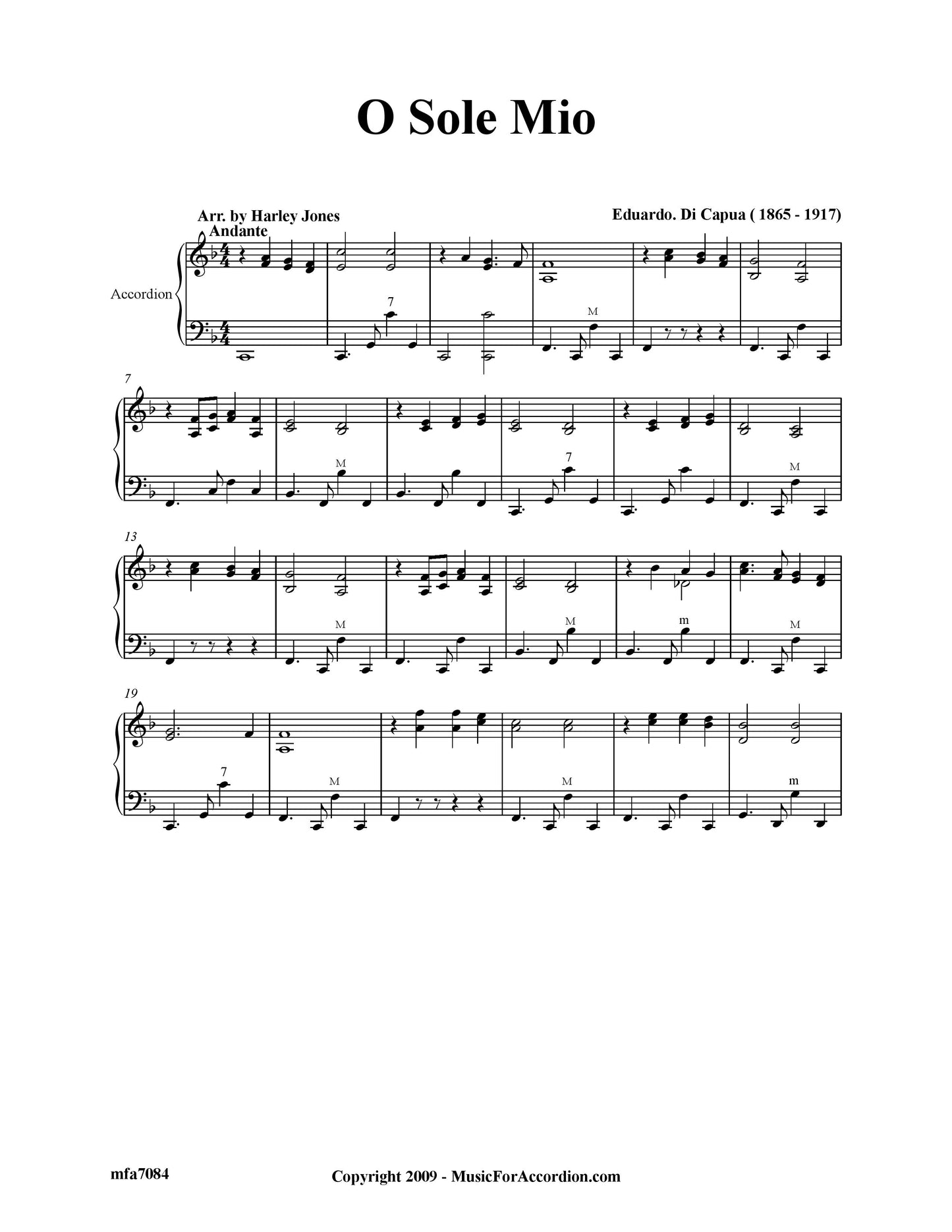 O Sole Mio (Solo)