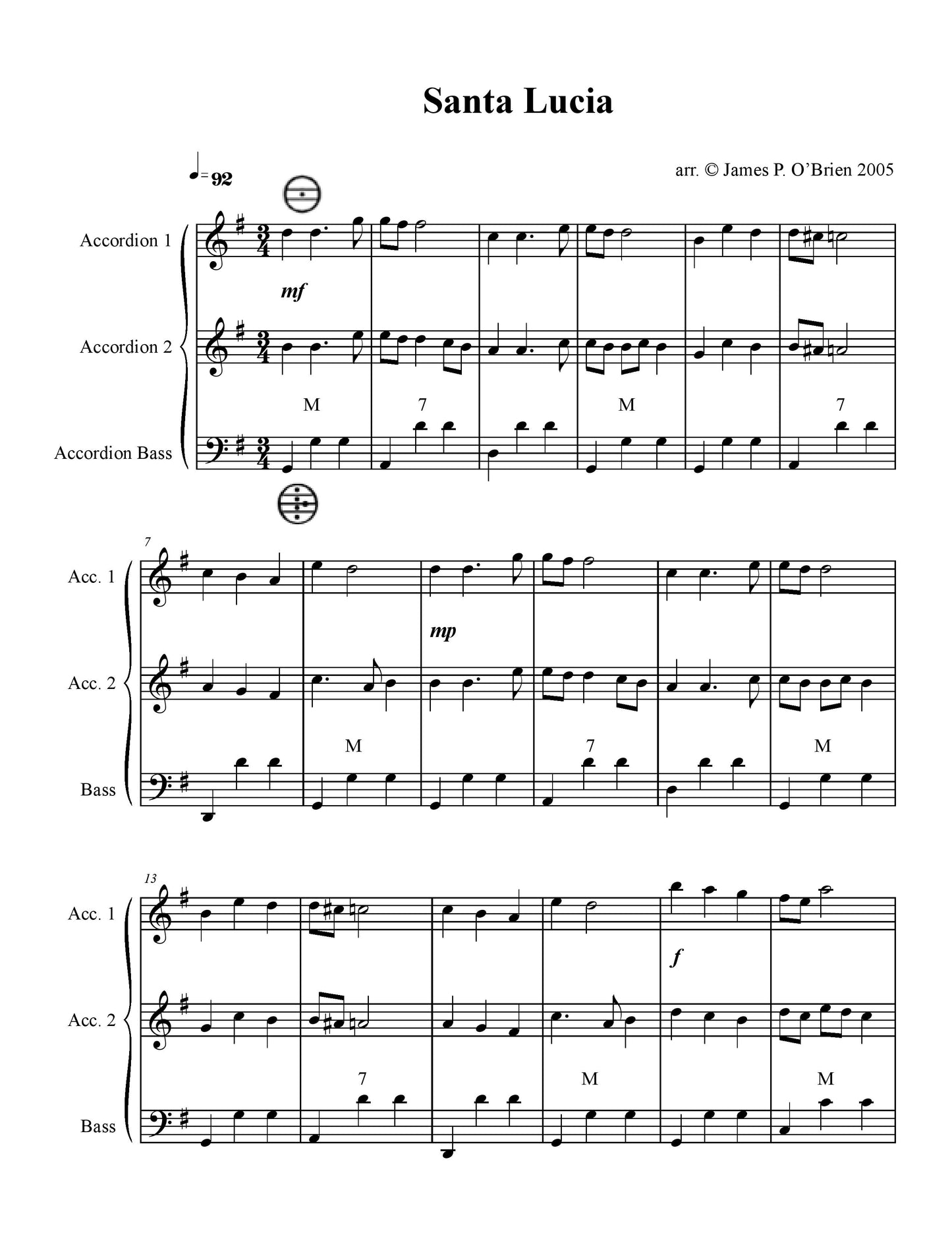 Santa Lucia Duet