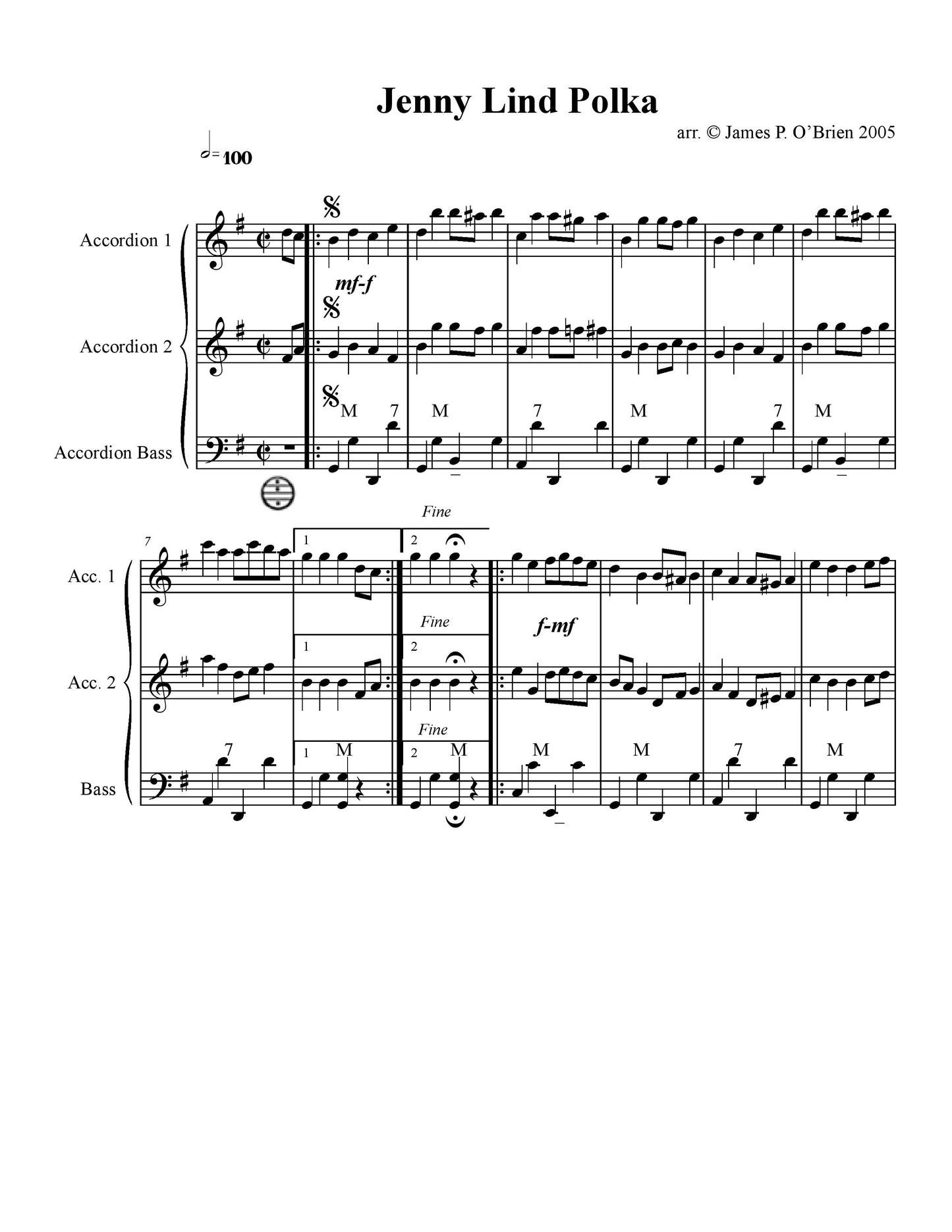 Jenny Lind Polka Solo
