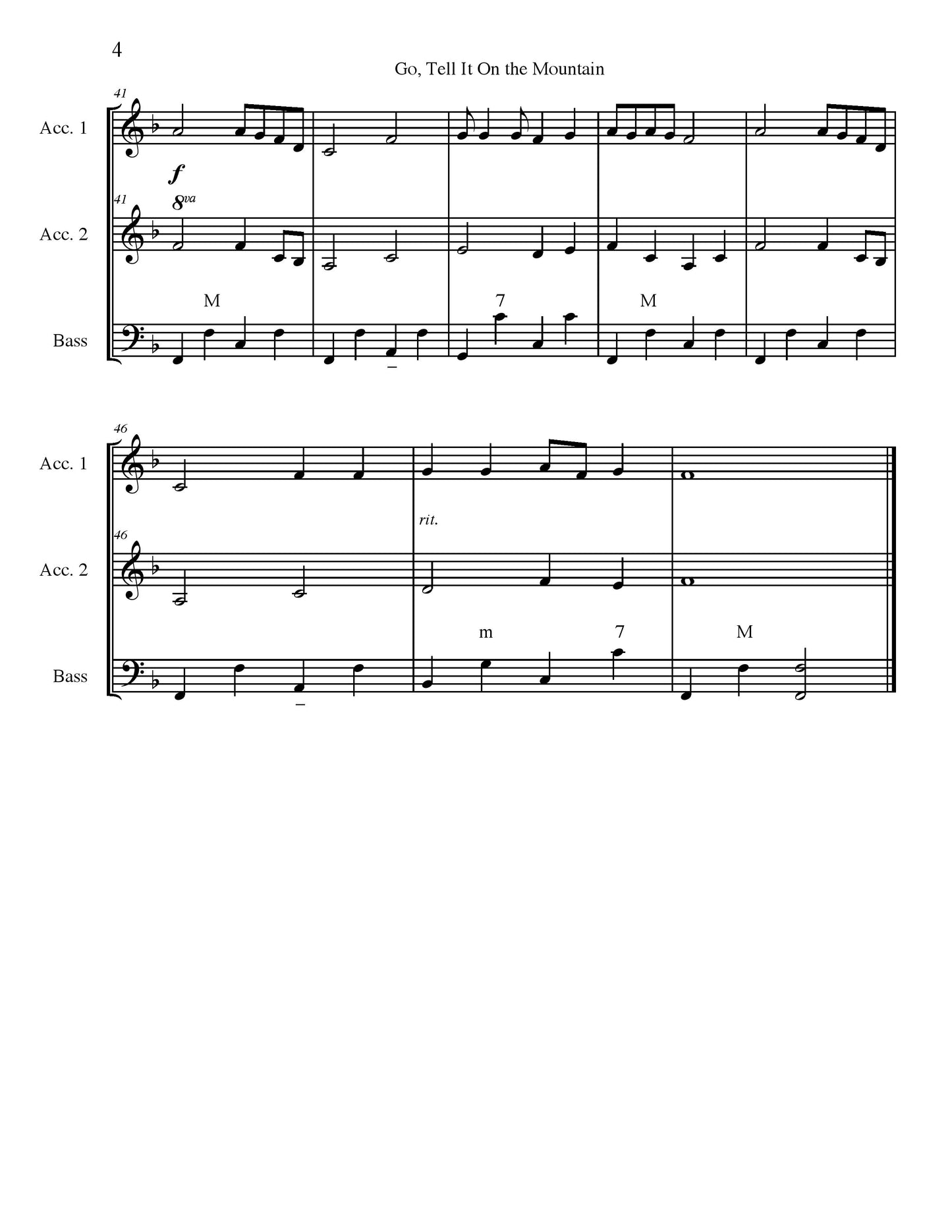 Go, Tell It On the Mountain Solo