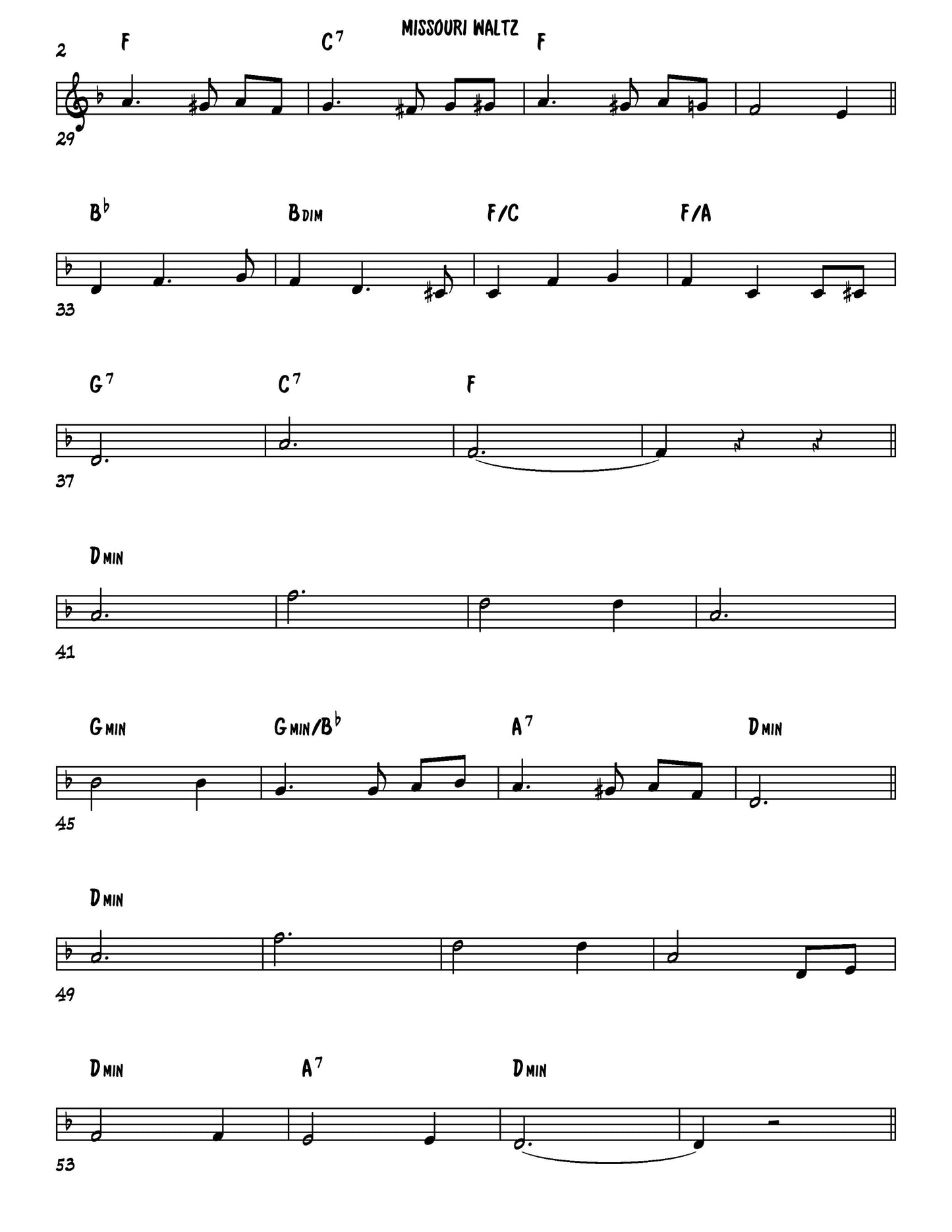 Missouri Waltz (Solo)