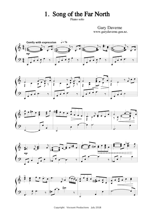 Song of the Far North (piano solo)