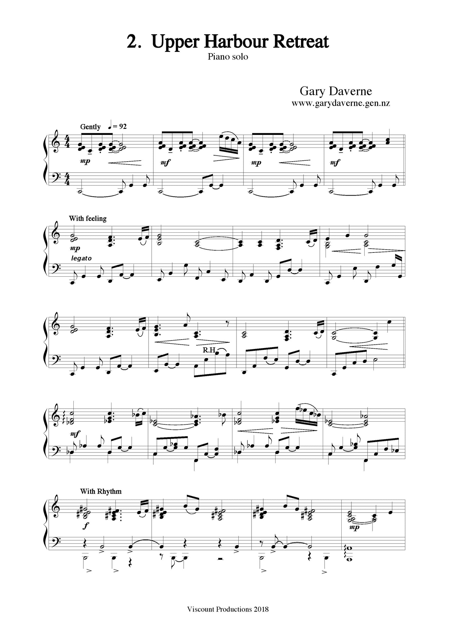 Upper Harbour Retreat (piano solo)