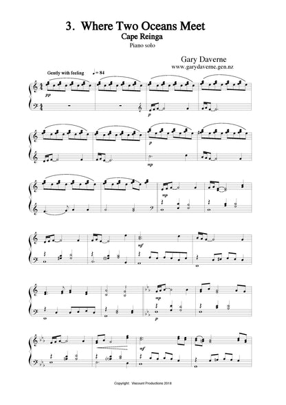 Where Two Oceans Meet (Cape Reinga) (piano solo)