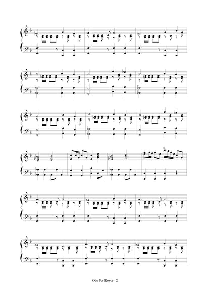 Ode for Royce (piano solo)