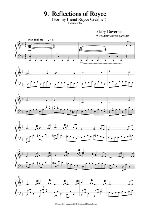 Reflections of Royce (piano solo)