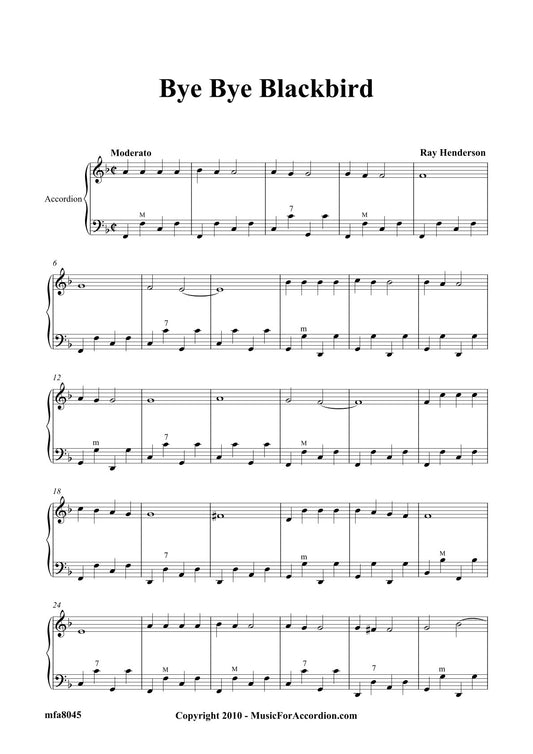 Bye Bye Blackbird (Solo)