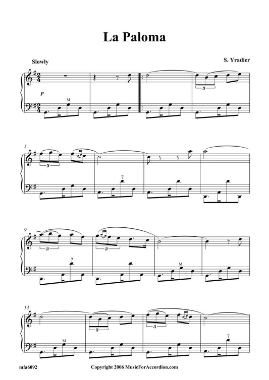 La Paloma (Solo)