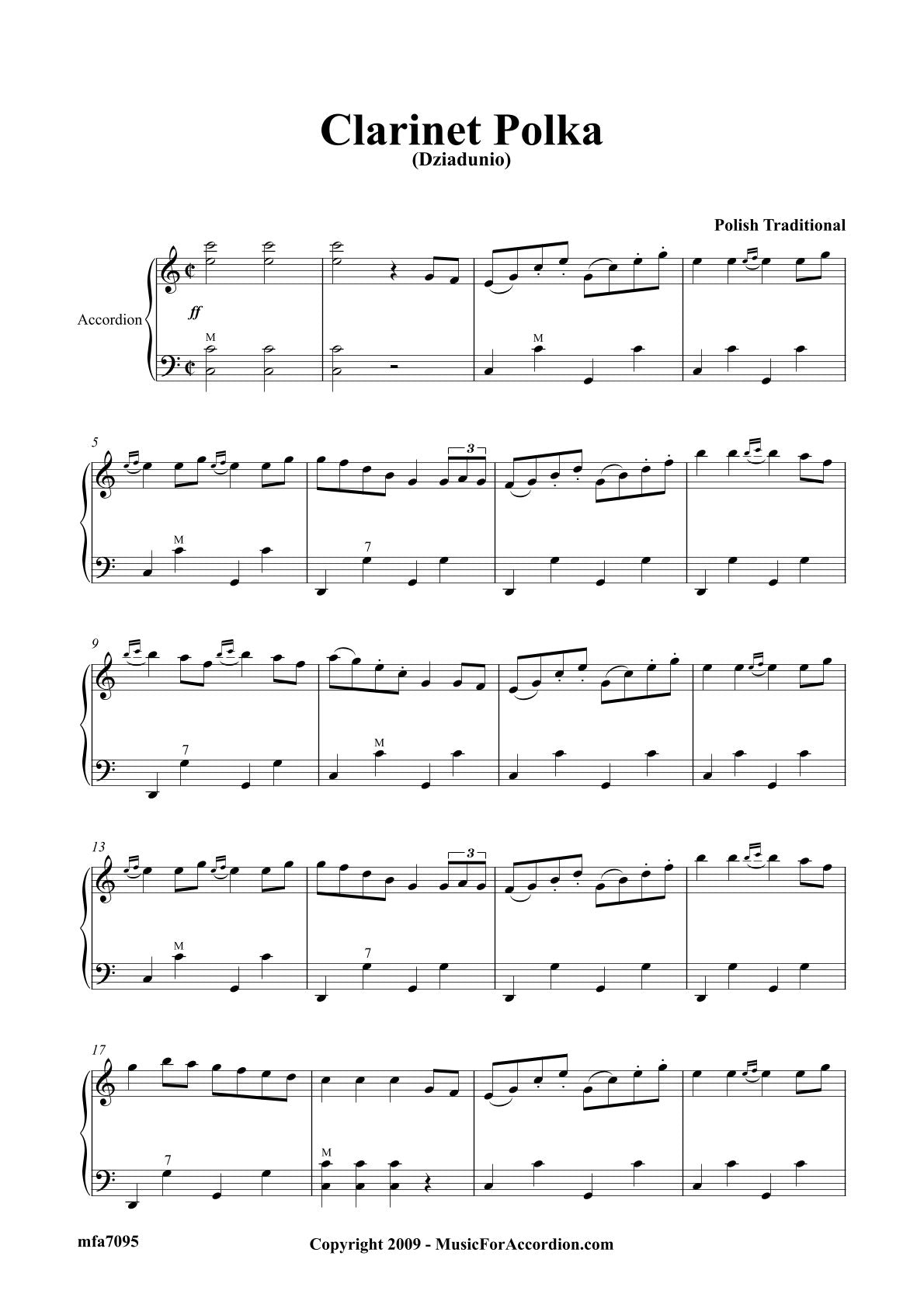Clarinet Polka (Solo)