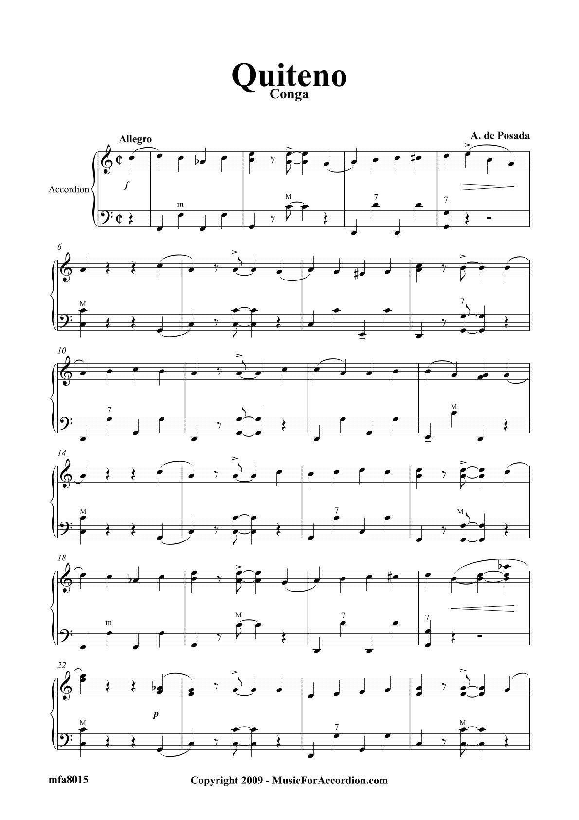 Quiteno Conga (Solo)