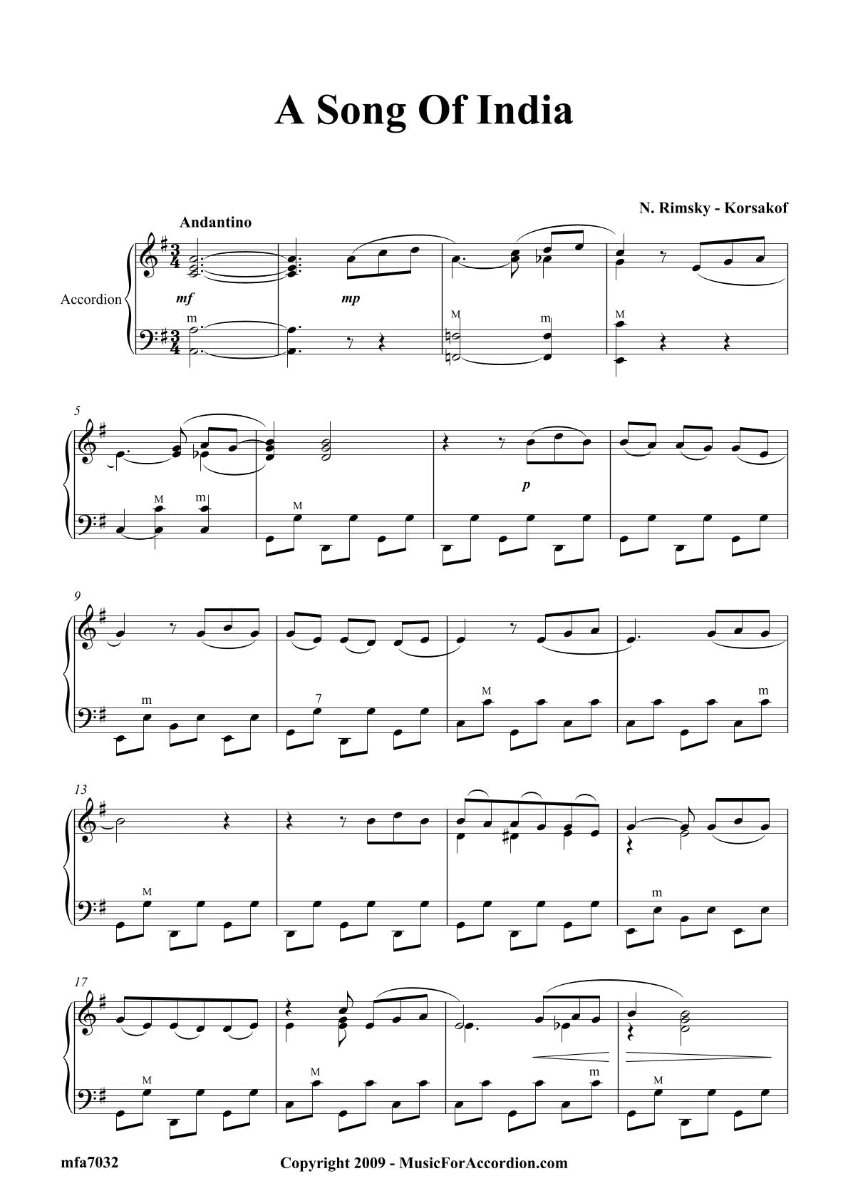 A Song Of India (Solo)