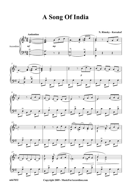 A Song Of India (Solo)