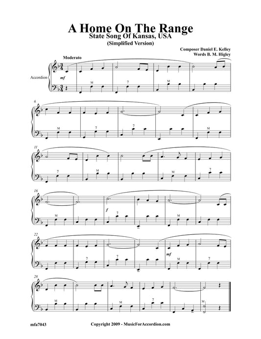 Home On The Range (Simplified) (Solo)