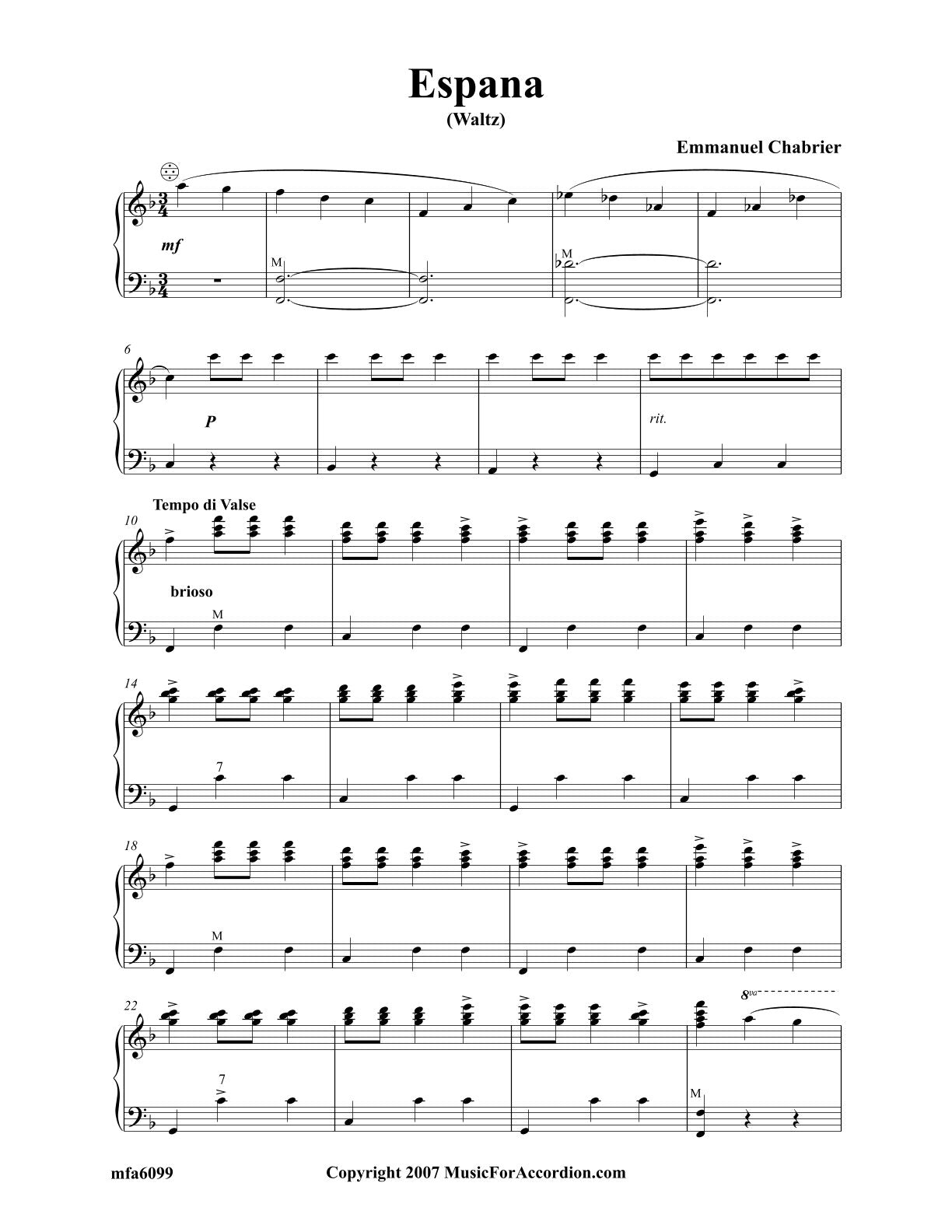 Espana Waltz (Solo)
