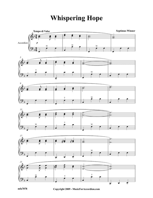 Whispering Hope (Solo)