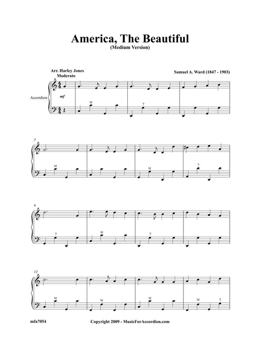America, The Beautiful (Medium Version) (Solo)