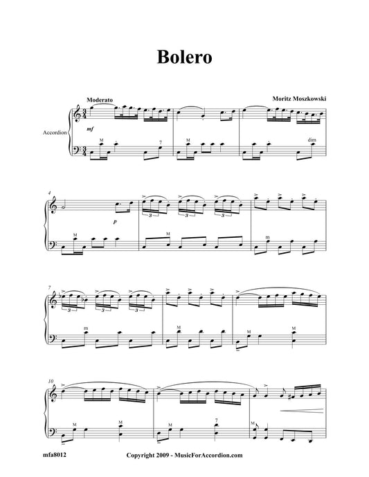 Bolero (M Moszkowski) (Solo)
