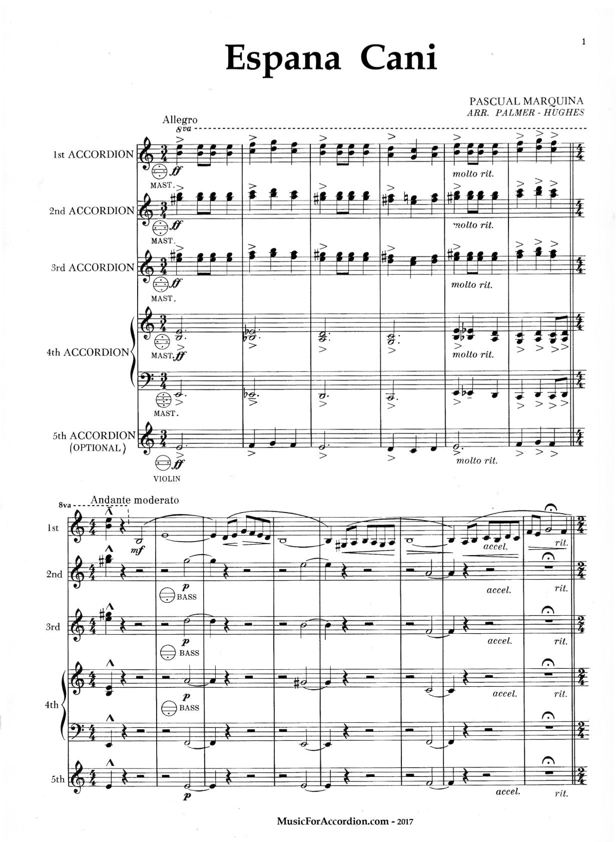 Espana Cani (Ensemble)