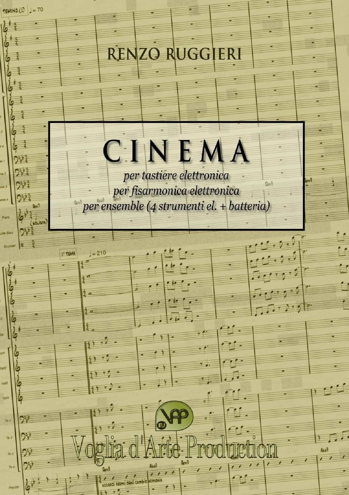 Cinema (for 4 parts and drums, electronic accordion )