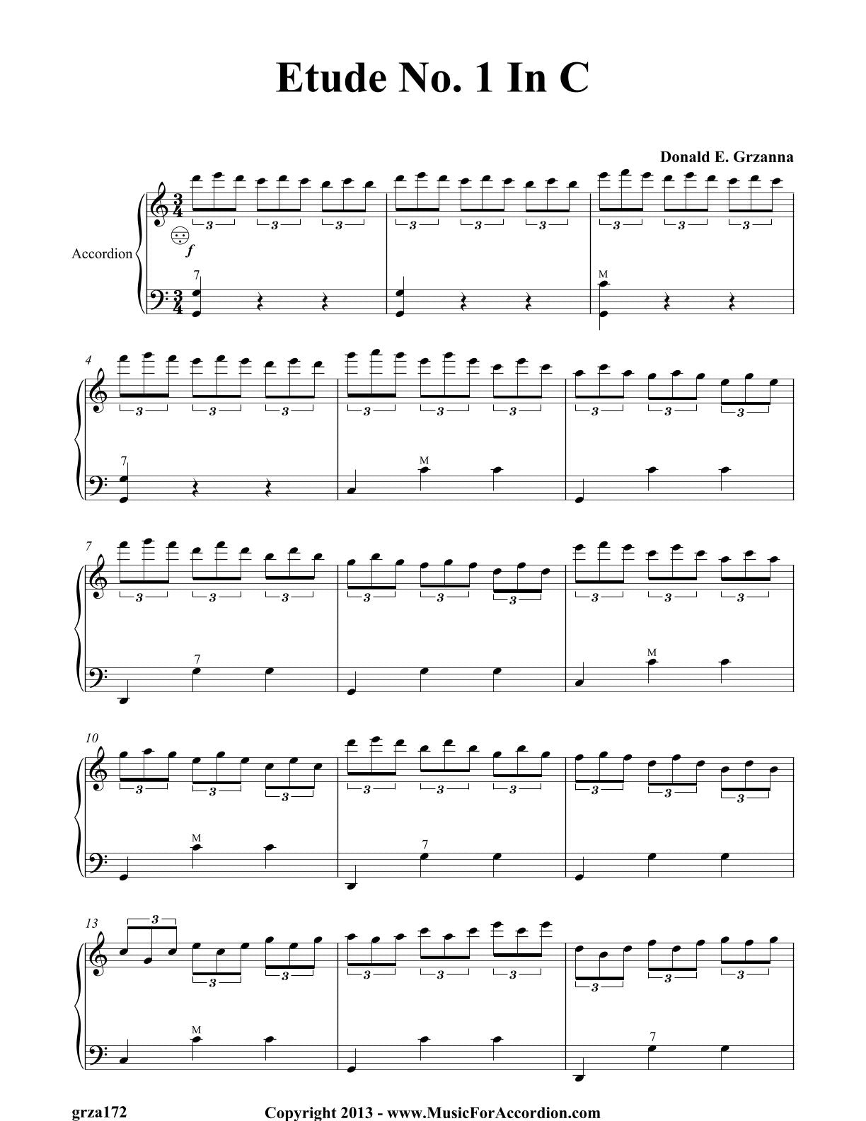 Etude No. 1 In C