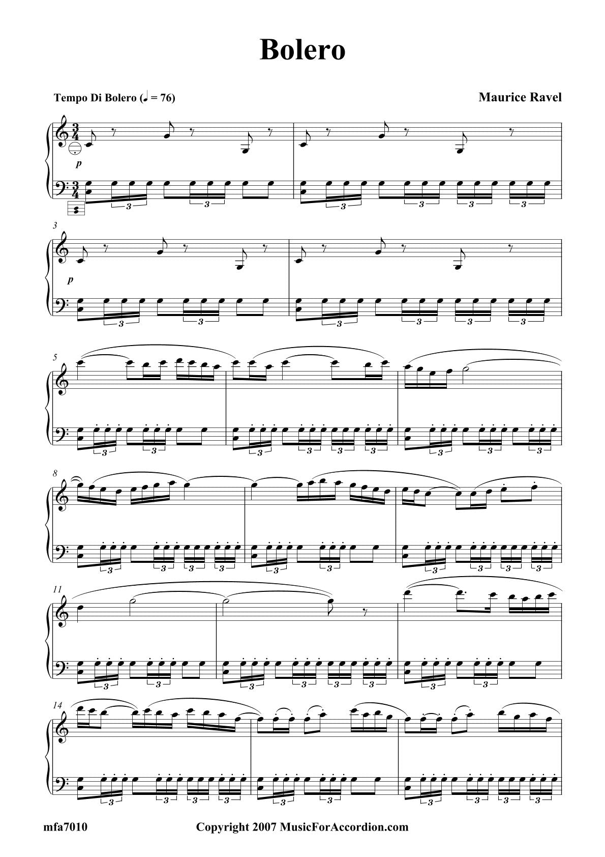 Bolero (Ravel) (Solo)