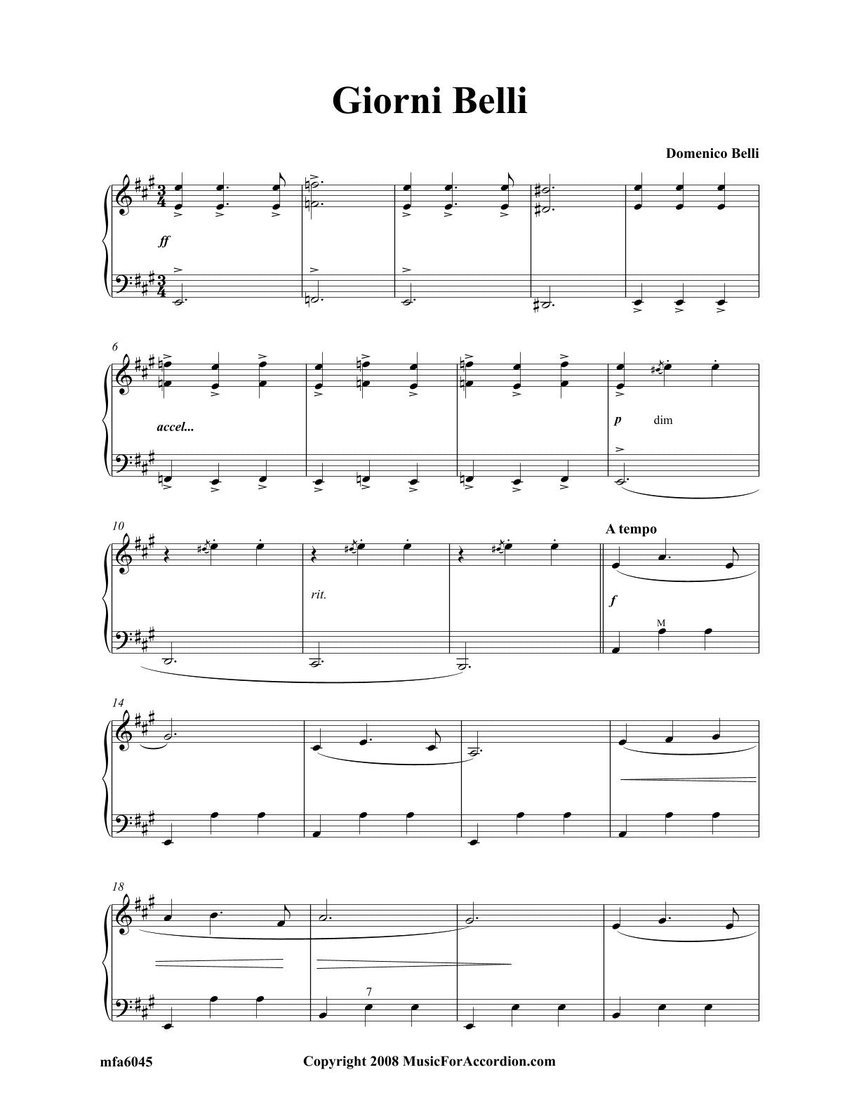 Giorni Belli (Solo)
