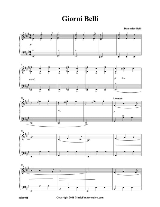 Giorni Belli (Solo)