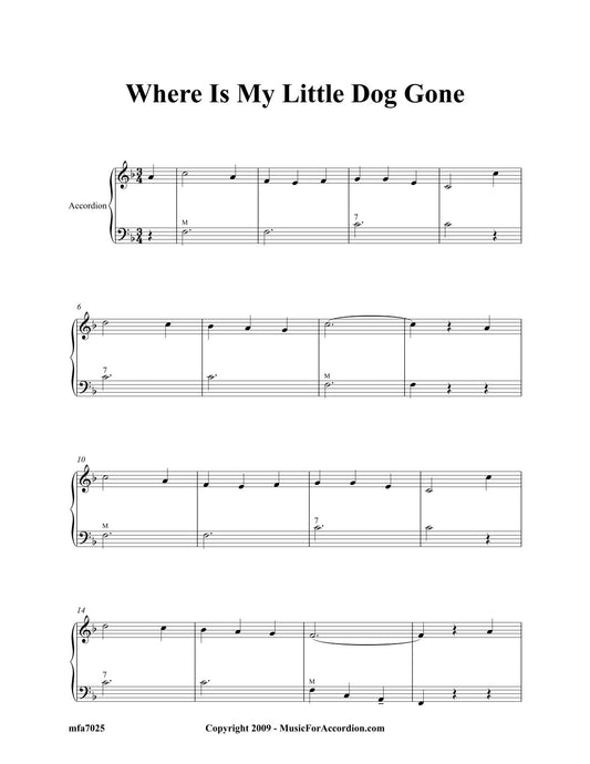 Where Is My Little Dog Gone (Solo)
