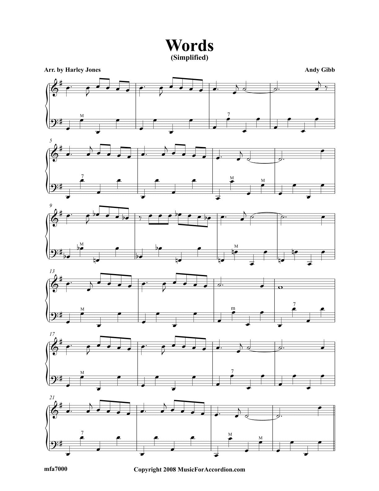Words (Solo)