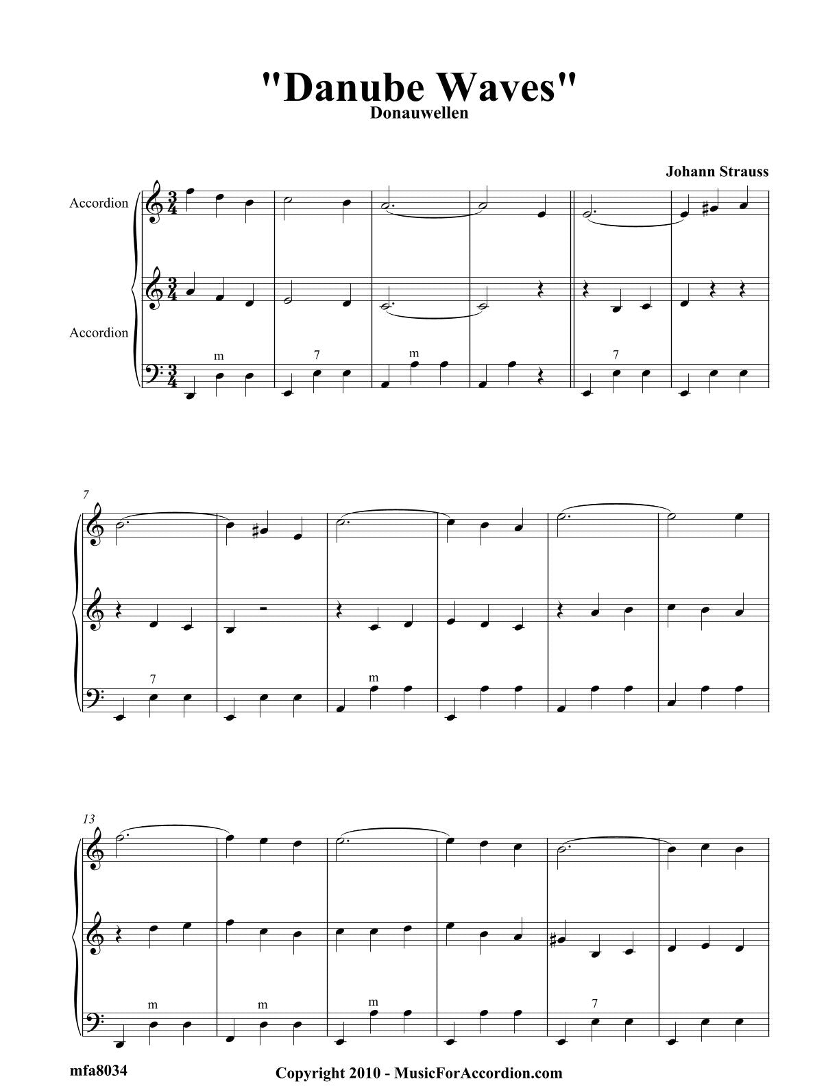 Danube Waves (Donauwellen) (Duet)