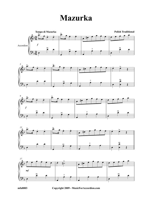 Mazurka (Polish Traditional) (Solo)