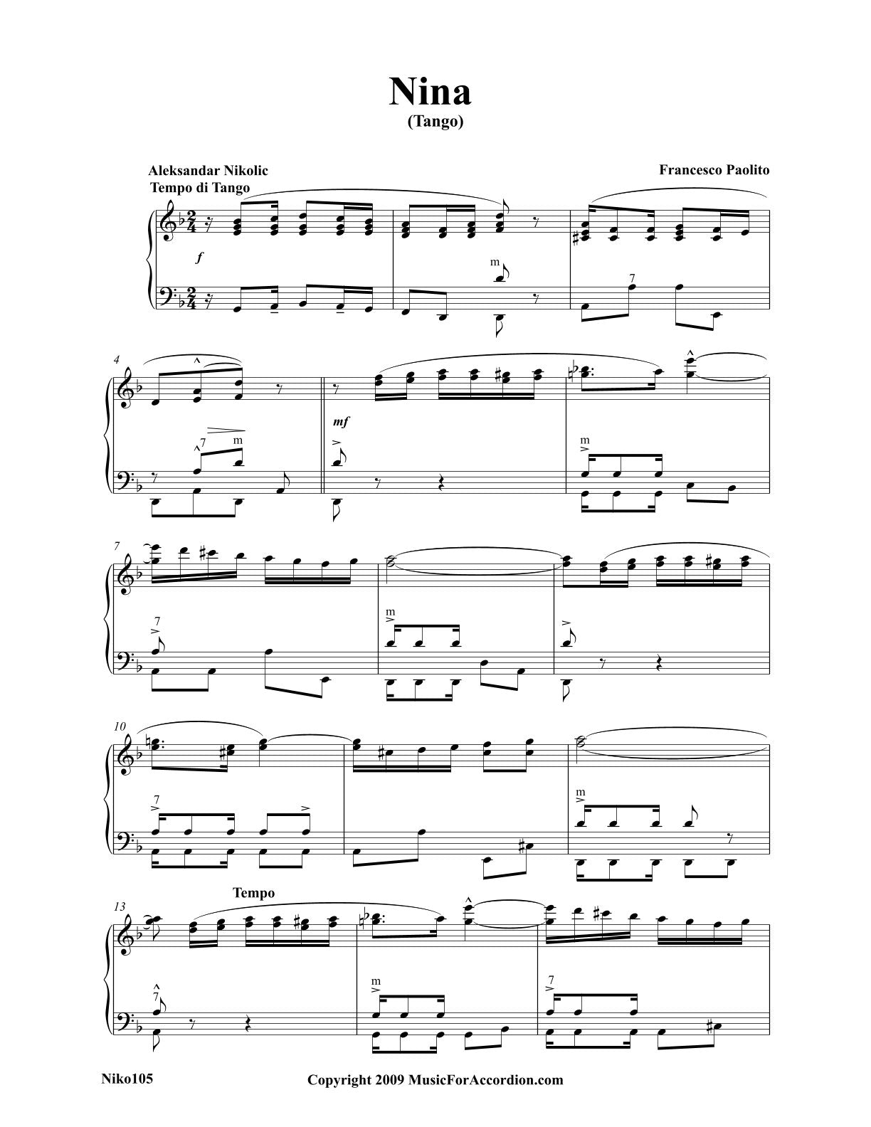 Nina Tango (Solo)