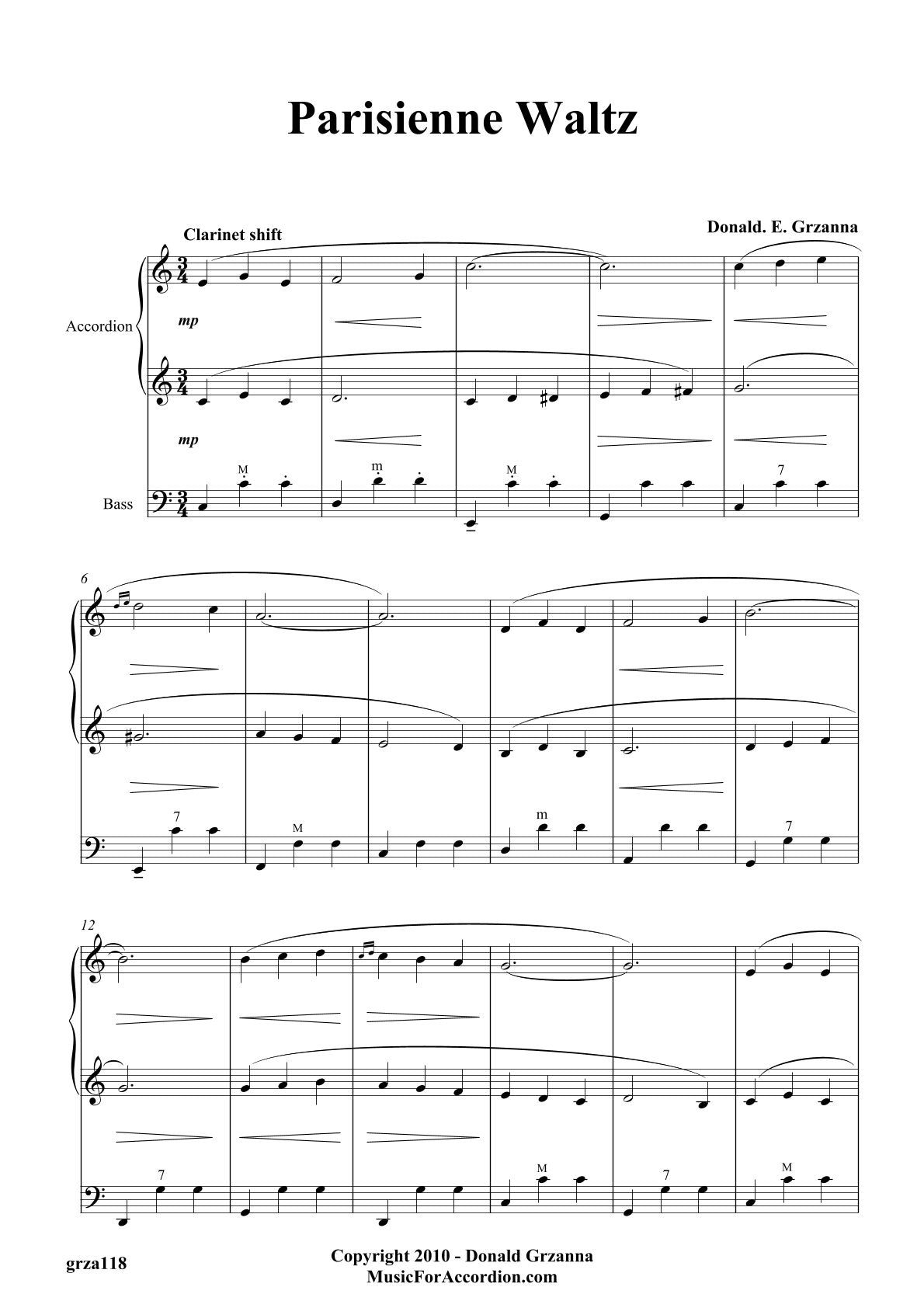 Parisienne Waltz