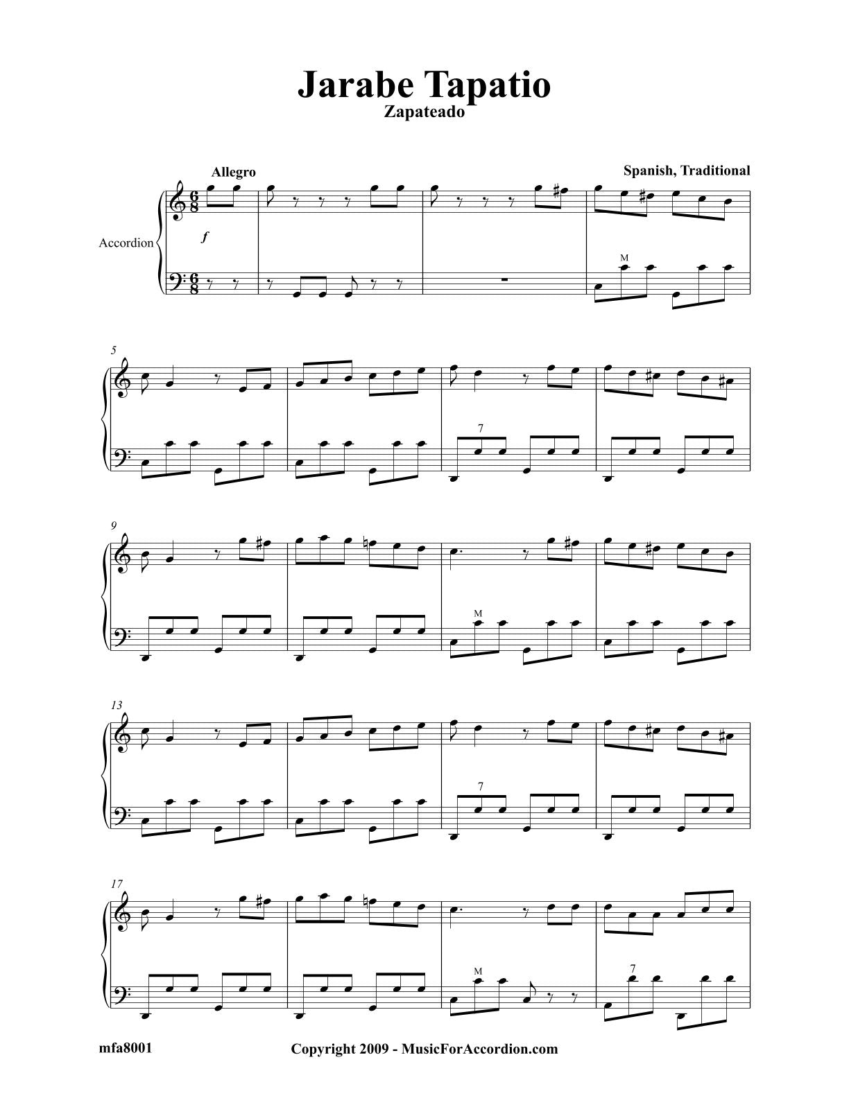 Jarabe Tapatio (The Mexican Hat Dance) (Solo)
