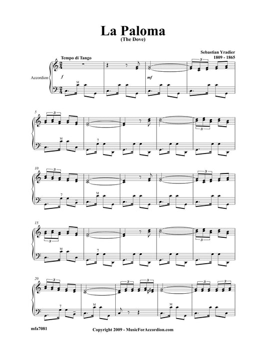 La Paloma (The Dove) (Solo)