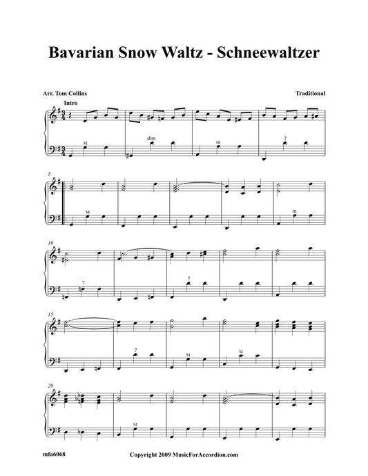 Bavarian Snow Waltz (Schneewaltzer) (Solo)